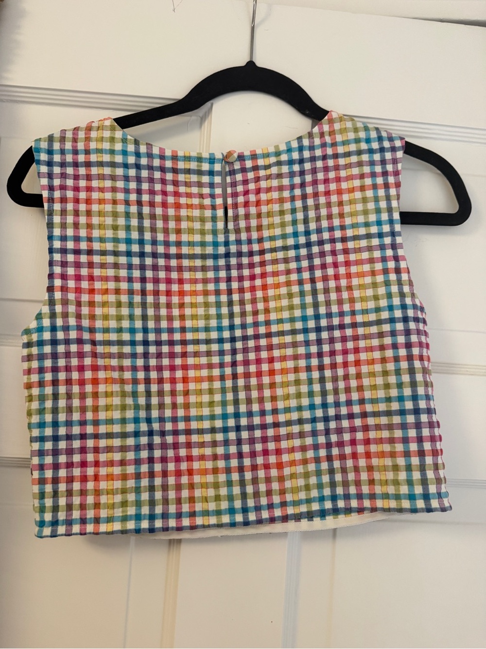Saloni Rainbow Gingham Top Size 0 - Picture 3 of 6